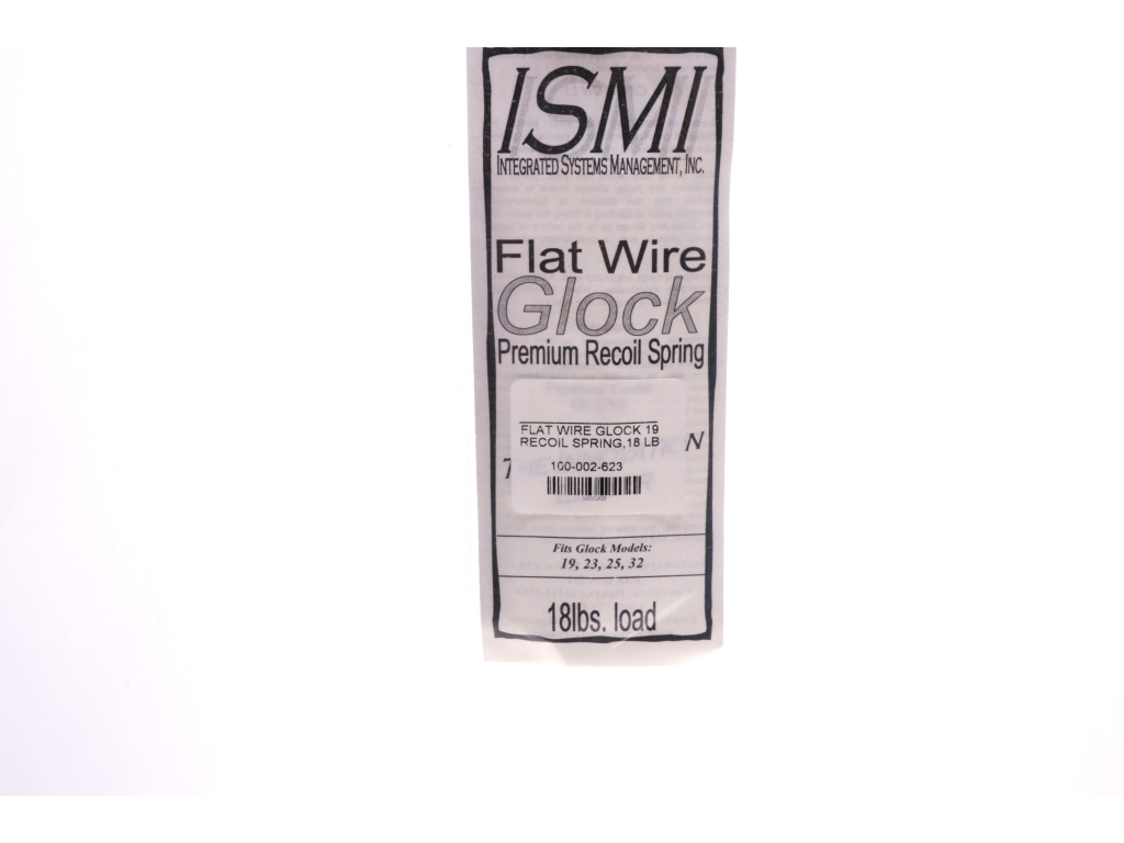 ISMI Flat Wire, Glock 19, Recoil Spring, 18 LB